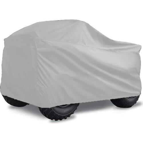 210T Oxford Cloth ATV Cover Outdoor Waterproof Dustproof Silver Black Cover For ATV UTV Vehicle Scooter Motorbike Quad Bike