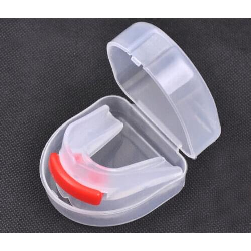 Double-sided Silicone transparent mouthguard Teeth Grinding Stop Bruxism Dental