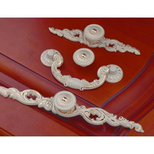 European pull handles Shabby Chic Dresser Drawer Knob White Silver Rustic Kitchen Cabinet Handle Door Handle furniture hardware