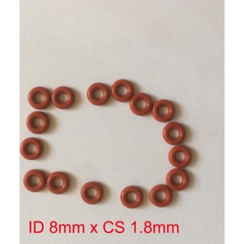 ID 8mm x CS 1.8mm o-ring rubber silicone o ring sealing washers