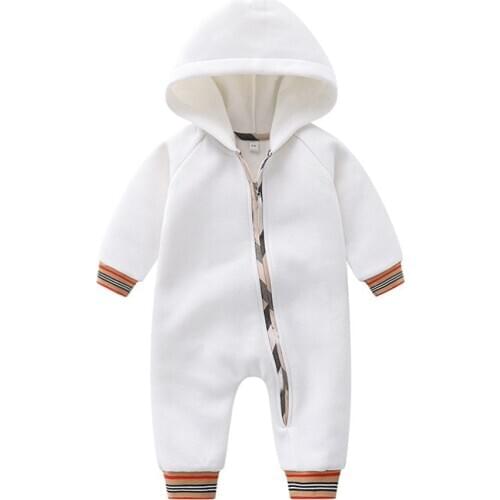New Spring Autumn Baby Rompers Stripe Solid Color Rabbit Infant Girl Boy Jumpers Kids Baby Outfits Clothes Baby Plus Cashmere