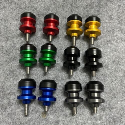 2pcs Motorcycle CNC Swingarm Swing Arm Spools Sliders For KAWASAKI ZX6R ZX7R ZX9R ZX10R ZX12R ZX14R ZZR1400 ZX-6R ZX-10R ZX636