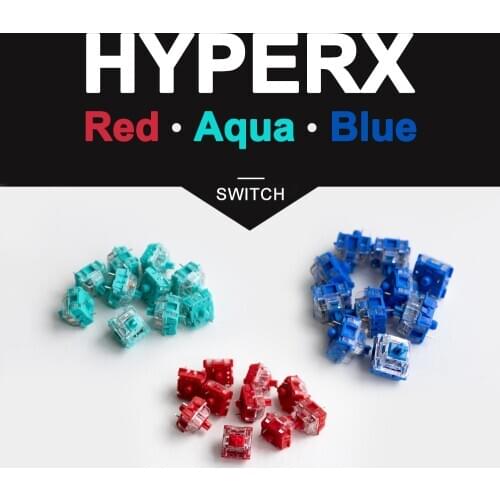 HyperX Red Aqua Blue Switch for Kingston Alloy Origins Mechanical Keyboard Linear Tactile Axis Customize DIY Gaming Keyboard