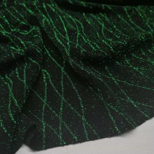 Metallic Nylon Jacquard Shimmer Spandex Stretchy Shiny Bling Lurexy Jersey Fabric