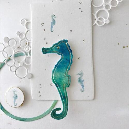 Sea Animals Seahorse Dolphin Jellyfish Shell Metal Cutting Dies Card Scrapbooking Album Paper DIY Card Craft Embossing Die Cuts