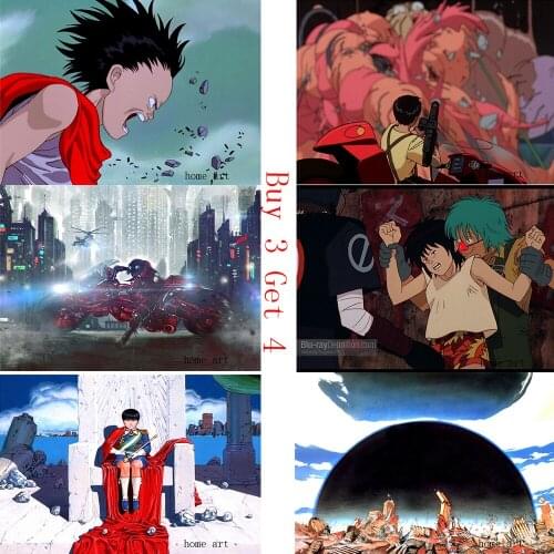 Japonesa moive Akira Cartoon Poster Clear Image Wall Stickers Home Decoration Good Quality Prints White Coated Paper