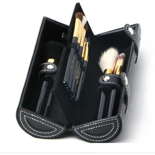 Makeup Brush 9pcs Set Kit High quality wool With wooden handle Barrel brush and Mirror Professional beauty tools bucket