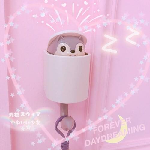 Wall Hook Key Holder Creative Outstretch Squirrel Hook Wall Home Decoration Kitchen Hook Bathroom Accessories Coat Hanger