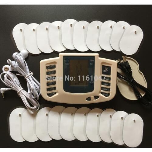 New JR309 Health Care Electrical Muscle Stimulator Massager Tens Acupuncture Therapy Machine Slimming Body Massager 20pcs pads
