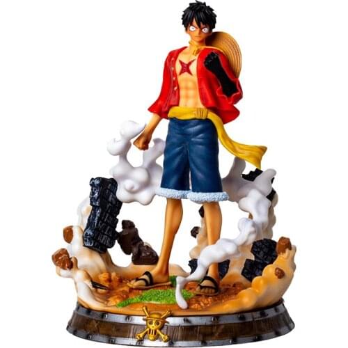 One Piece GK Monkey D Luffy Battle Version Anime Action Figure Model 25CM PVC Statue Collection Toy Desktop Decoration Figma