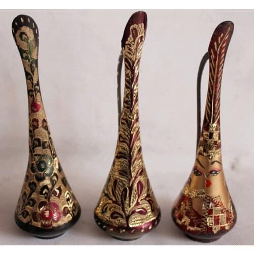 Pakistan modern fashion decoration bronze craft gift handicraft bronze vase is a flower