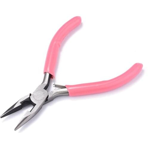 Carbon Steel Jewelry Pliers Needle Nose Pliers Polishing Jewelry Making Tools 11.5x9x0.9cm