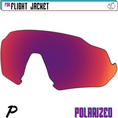 EZReplace Polarized Replacement Lenses for - Oakley Flight Jacket Sunglasses - Midnight P