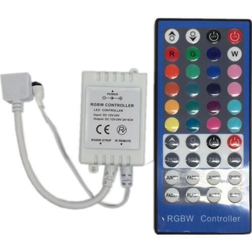 1Pcs 2.4G 4 Channels DC12V - 24V LED RGBW Controller Dimmer 40 Keys Remote Control For RGBW RGBWW 5050 SMD LED Strip light
