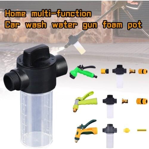Garden Hose Foam Pot Adjustable Washing Foamer Quick-connect Integrated 3 Levels Knob Foam Lance For Sprayer Watering Cleaning