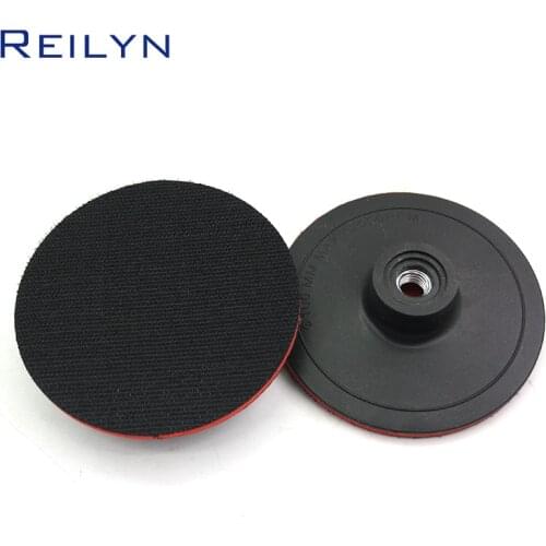 Reilyn Abrasives Suction Cup 4 Inch Steel Paper Grinding Disc Sanding Pad High Quality Wear Resistance Suction Cup Tray