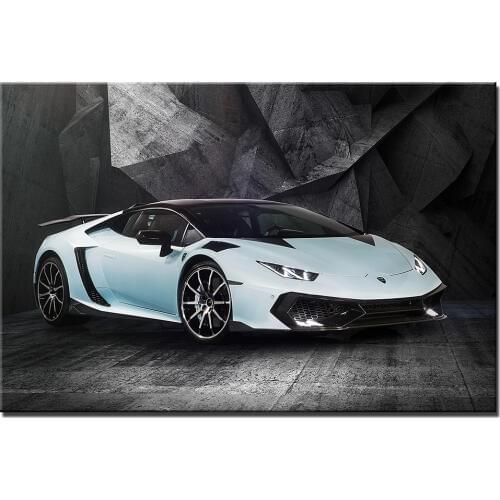Huracan Lambo Supercar Poster Canvas Print For Home Decor Wall Art Picture For Living Room Vehicle Canvas Painting
