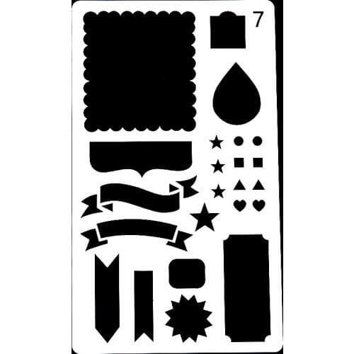 DIY Scrapbooking Water Droplets Stamp Label Embossing Drawing Spray Template Arts Crafts Digital Plastic Label Embossing Folders