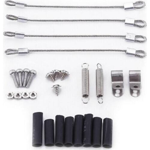 Steel Rope Double-end Pulling Rope for 1/10 Axial SCX10 Traxxas TRX4 Defender RC Car Accessories