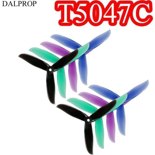 20pcs DALPROP CYCLONE T5047C T5047BN 5047 Tri-Blade 3 blade Propeller Compatible POPO System Propeller for FPV Racing Drone