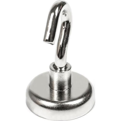 U-JOVAN Diameter of 32mm Small Neodymium Magnet Strong Circular Hook Holder Hanger Linked for Home Kitchen