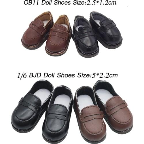 1/6 1/12 BJD Doll Student Shoes For OB11,bjd,obitsu11,cu-poche EXO Doll Uniform Shoes Clothes Accessories Toys