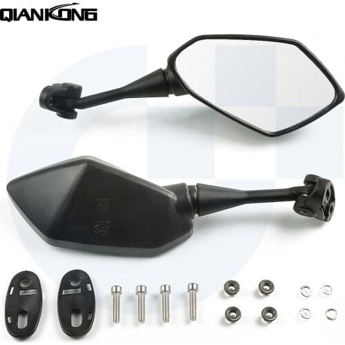 Universal Motorcycle rearview mirror 2pc/ pair Wide Angle Adjustabl left right For KAWASAKI Ninja 300 EX300 Z300 NINJA Z250