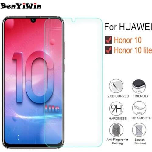 2PC 9H SPremium Tempered Glass for Huawei Honor 10 Lite Screen Protector Clear Toughened protective film For Honor10 Lite Glass