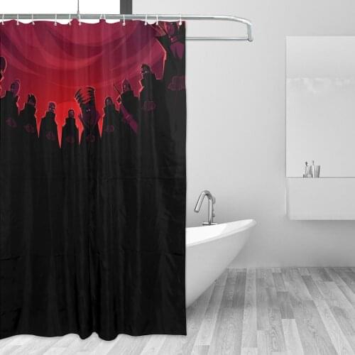 Akatsuki (13) Bathing Bathroom Shower Curtain Comic Anime Game Waterproof Polyester Fabric High Quality Bath Curtain