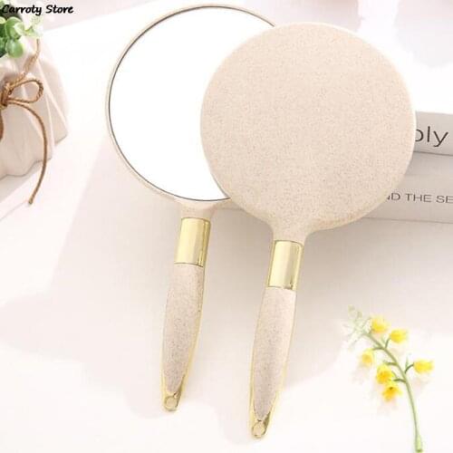 1Pcs Vintage Modern Compact Pocket Mirror Folded Cosmetic Mirror Magnifying Table Double Sided Mirror Makeup Mirror