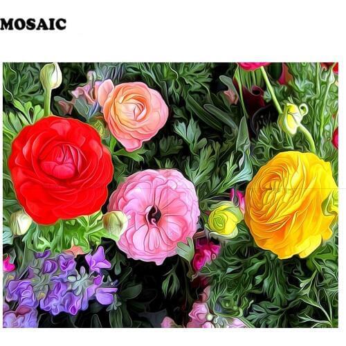 5D DIY diamond embroidery sale flowers picture diamond painting Cross Stitch full square Rhinestone mosaic decoration D85
