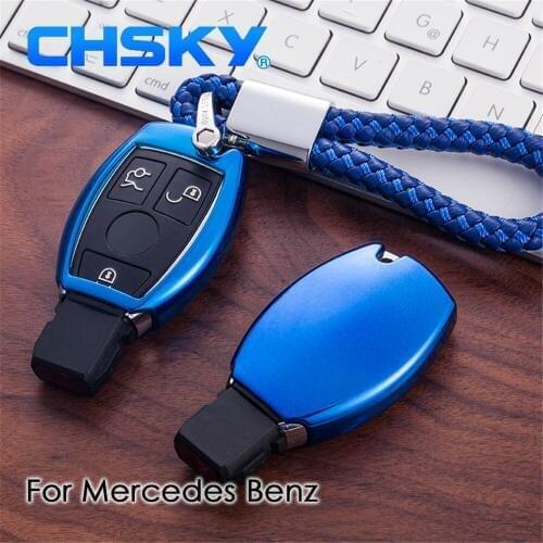 CHSKY TPU For mercedes key cover Case For mercedes benz w212 W210 A B C E S Class Car key cover keychain for benz accessories