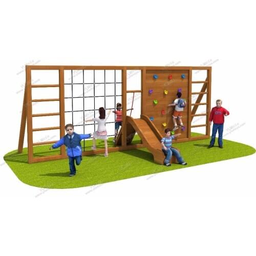 Exported to Romania Antirot Kindergarten/school Wooden Playground Equipment CE/TUV/ISO Certified Kids Outdoor Play Facilities