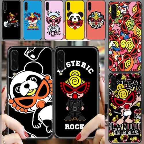 Hysteric mini fashion clothing brand Phone case For Samsung Galaxy A 3 5 7 8 10 20 21 30 40 50 51 70 71 E S 2016 2018 4G black