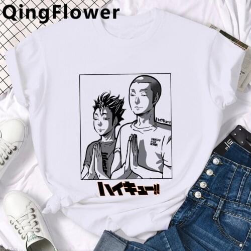 Haikyuu Kuroo Bokuto Manga Shoyo Volleyball t shirt male graphic tees couple clothes 2021 plus size aesthetic clothes kawaii