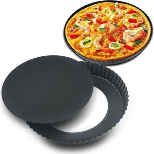 Round Pizza Plate Pizza Pan Dish Tray Non-Stick Mold Pastry Baking Tool Baking Mould Cake Tools For Kitchen