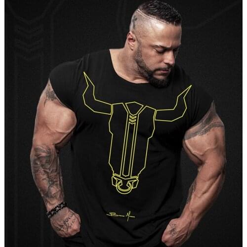 Fitness vest mens brother sleeveless T-shirt running training loose breathable top