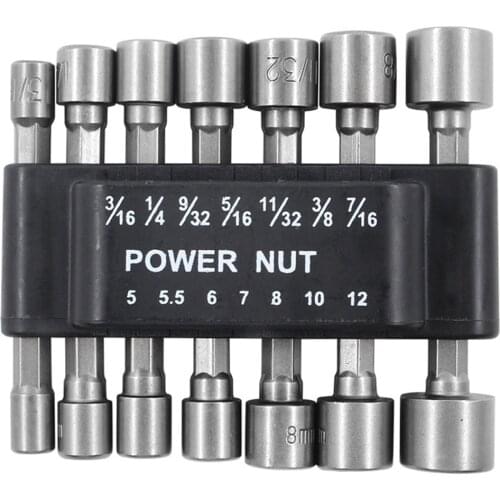 17PC Socket Extension Set 1/4" 3/8" 1/2" Hex Power Drill Bit Driver Socket Universal Connecting Rod For Electric Screwdriver Bit