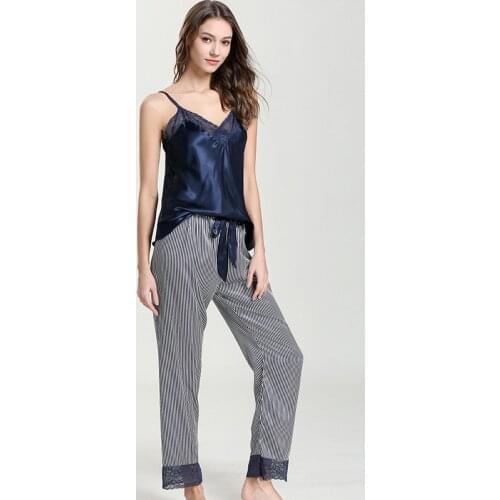 Newest Shorts Pajamas Set for Women Sling Tops with Shorts Suit Two-piece Casual Style Home Clothes Women Clothes 2020