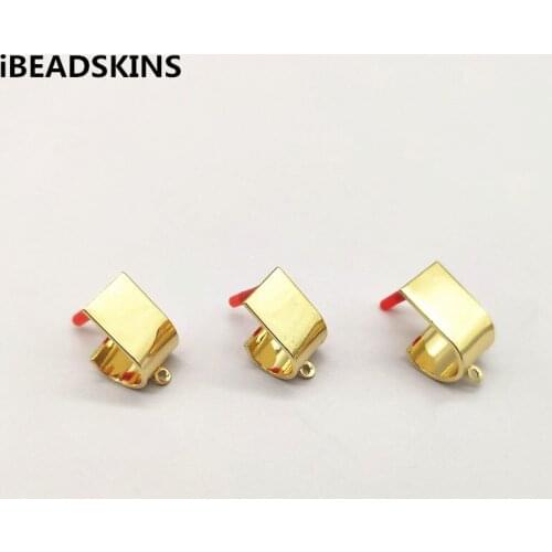 New arrival! 21X12mm gold color 100pcs bend-shape Stud earring for earrings accessories/Earring parts/hand Made Jewelry DIY
