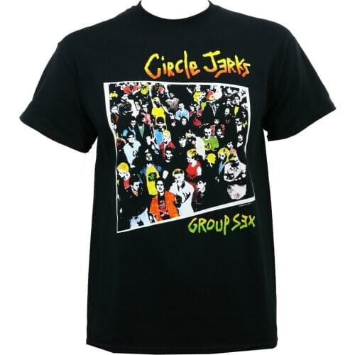 Authentic CIRCLE JERKS Band Group Sex Album Cover Art T-Shirt S M L XL 2XL NEW O-Neck Oversize Style Tee Shirts Styles