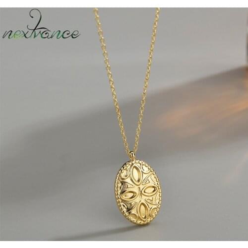 Nextvance Fahsion Religion Cross Quality Stainless Steel Gold Color Pendant Necklace for Women Men Necklaces Lover Gift Jewelry