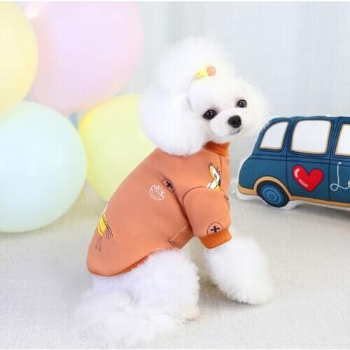 Warm Fleece Dog Jacket Clothes Coat Pet Dog Clothes Skull Dogs Shirt Jackets French Bulldog Pullover Dogs Clothings