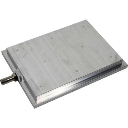 Surface perforated vacuum table vacuum adsorption surface for clamping of very thin flexible material FAL