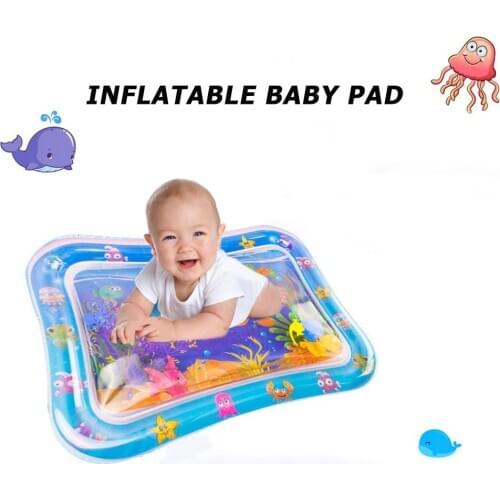 Water Mat Baby Inflatable Patted Pad Baby Inflatable Water Cushion Infant Play Mat Toddler Funny Pad Toys Activity Play Center