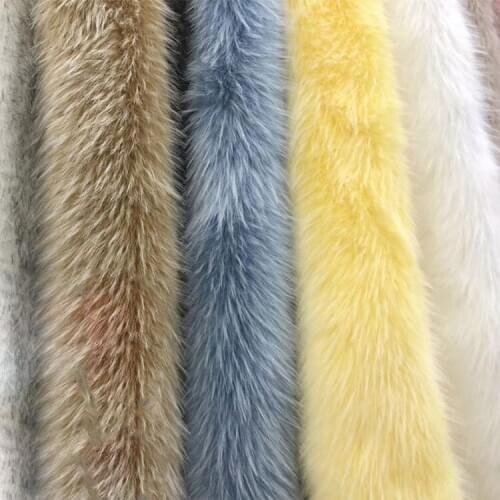 Spot imitation raccoon hair jacquard raccoon fur faux fur collar plush fabric
