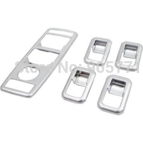 High Quality Matte Silver Side Window Panel Master Switch Decorate Trim Styling for Mercedes Benz GLK 08 12