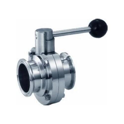 1-3/4" SS 304 butterfly valve,TC clamp,Manual,Stainless steel butterfly valve,sanitary butterfly valve