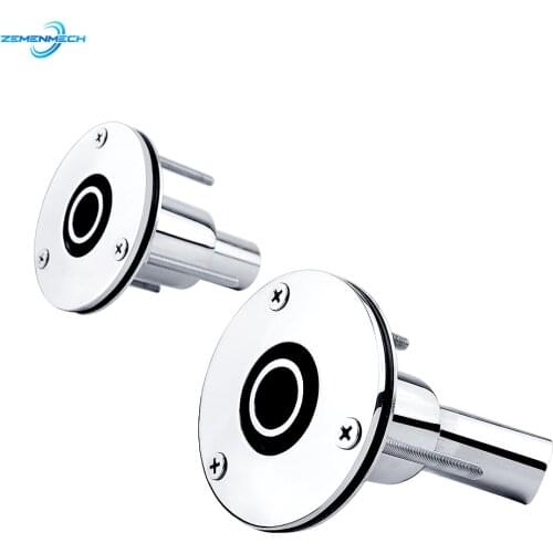 2PCS Marine Hardware 316 Stainless Steel Thru Hull Exhaust Skin Fitting Tube Pipe Socket Hardware Part of Air Diesel Heater