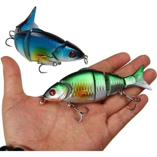 21g 12.5cm Swimbait Fishing Lure 4 Segment Topwater Wobbler Swimbaits Hooks Hard Bait Bass Trout Minnow Artifical Tackle Pesca